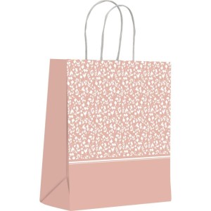 Sacola Para Presente Decorada Nude Rosas Gd 32x38x19cm-112672-68852