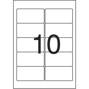 Etiqueta Carta Q-3465 Cong 10 Fls50,8x101,6mm-106089-18333