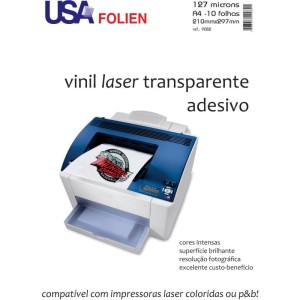 Vinil Laser Adesivo A4 Transparente-113187-17753