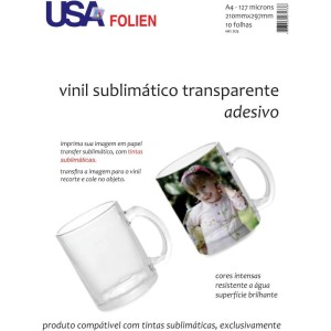 Vinil P/ Sublimacao A4 Adesivo Transparente-113189-61443