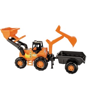 Trator Laranja Com Pá Escavadeira E Retroescavadeira Móvel-5012L-30766