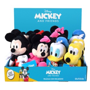 Mickey E Amigos Pelúcias Com Mecanismo Display 12pcs-BR2201