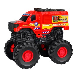 Express Wheels Monster Truck Com Som E Fricção - Fire Vermelho-BR2233