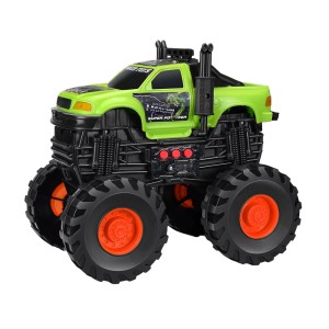 Express Wheels Monster Truck Com Som E Fricção - Crush Verde-BR2234