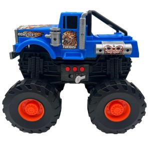 Express Wheels Monster Truck Com Som E Fricção - Fury Azul-BR2235