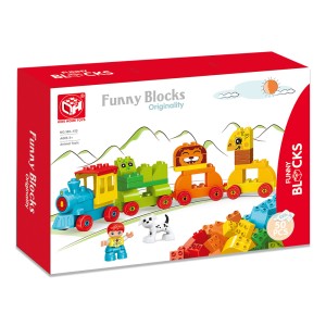 Cubic Jr Trem Zoo 50pcs-BR2250