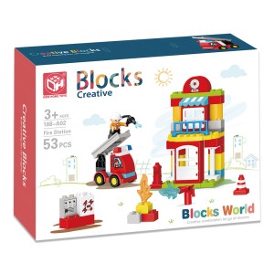 Cubic Jr Estacaode Bombeiro 53 Pcs-BR2251