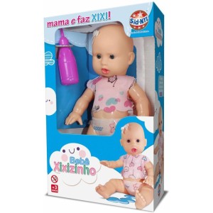 Boneca Com Mecanismo Bebe Xixizinho C/mamad 28cm (s-115110-99651