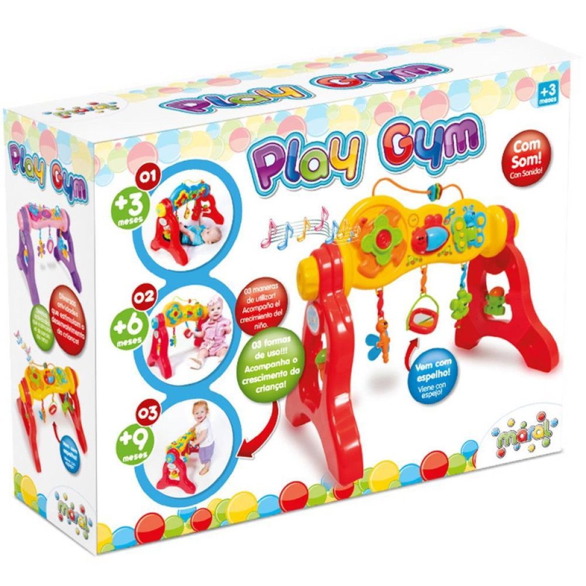Brinquedo Para Bebe Play Gym C/som Colorido-113426-27523