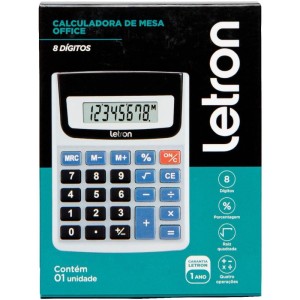 Calculadora De Mesa 8 Dig. Prata Office C/bateria-113533-90410