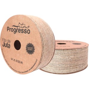 Fita Aramada De Juta 38mmx10m. Cru Natural-113333-12246