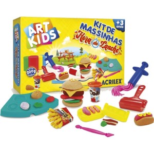 Massa Para Modelar Criativa Art Kids Hora Do Lanche 200g-113959-41063