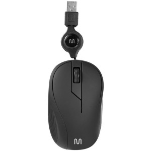 Mouse Optico Usb 1200dpi 3botoes Retratil Preto-112678-26357