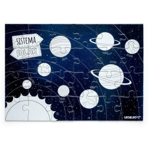 Quebra-cabeca Cartonado Galaxia Para Colorir 4em1-113518-11371