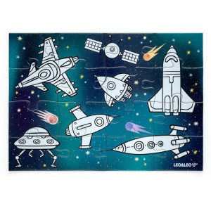 Quebra-cabeca Cartonado Galaxia Para Colorir 4em1-113518-53327