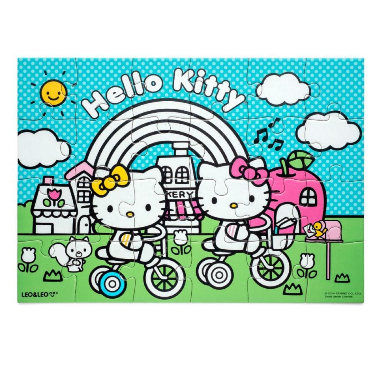 Quebra-cabeca Cartonado Hello Kitty Para Colorir 4em1-113519-21356