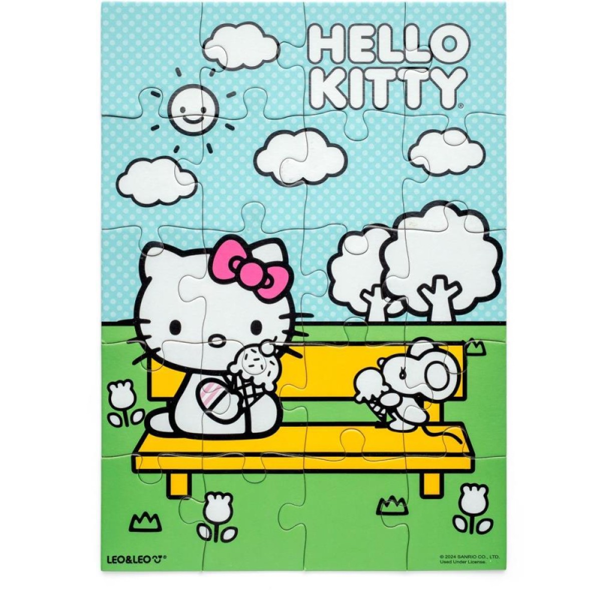 Quebra-cabeca Cartonado Hello Kitty Para Colorir 4em1-113519-87623