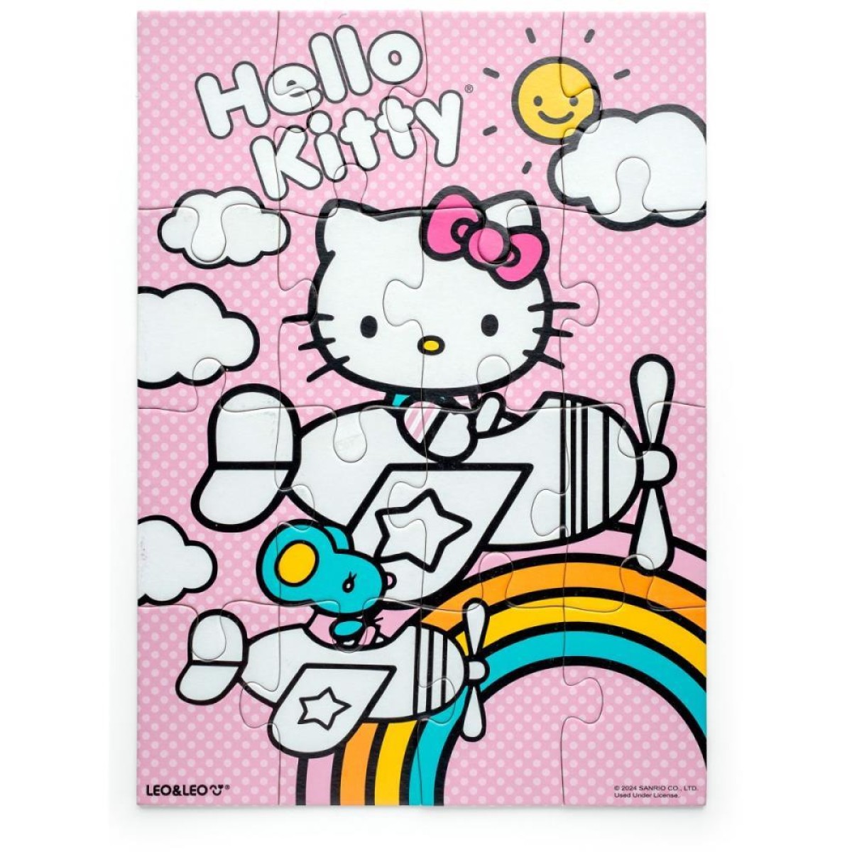 Quebra-cabeca Cartonado Hello Kitty Para Colorir 4em1-113519-90817