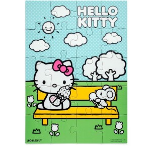 Quebra-cabeca Cartonado Hello Kitty Para Colorir 4em1-113519-87623