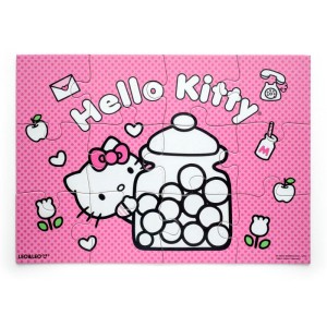 Quebra-cabeca Cartonado Hello Kitty Para Colorir 4em1-113519-88453