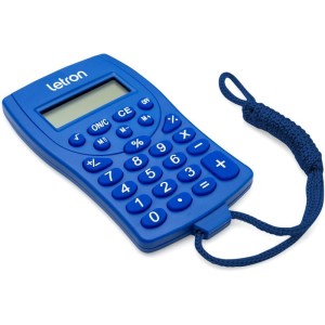 Calculadora De Bolso 8 Dig. Azul C/cordao E Bateria-113529-52345