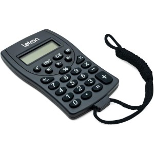 Calculadora De Bolso 8 Dig.preta C/cordao E Bateria-113530-61111
