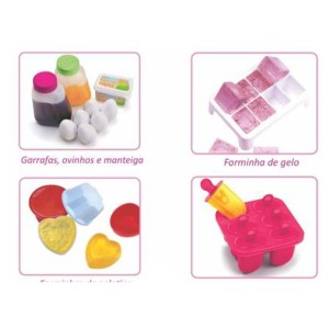 Geladeira De Brinquedo Meg Rosa Duas Portas Com Acessórios-8051P-93800