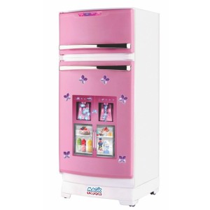 Geladeira Rosa Duas Portas Com Acessórios 61,4cm