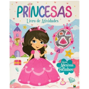 Livro Com Adesivos Princesas Fofinhas 21x28cm 24p-113195-30622