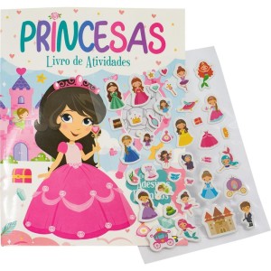 Livro Com Adesivos Princesas Fofinhas 21x28cm 24p-113195-38113