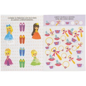 Livro Com Adesivos Princesas Fofinhas 21x28cm 24p-113195-47738