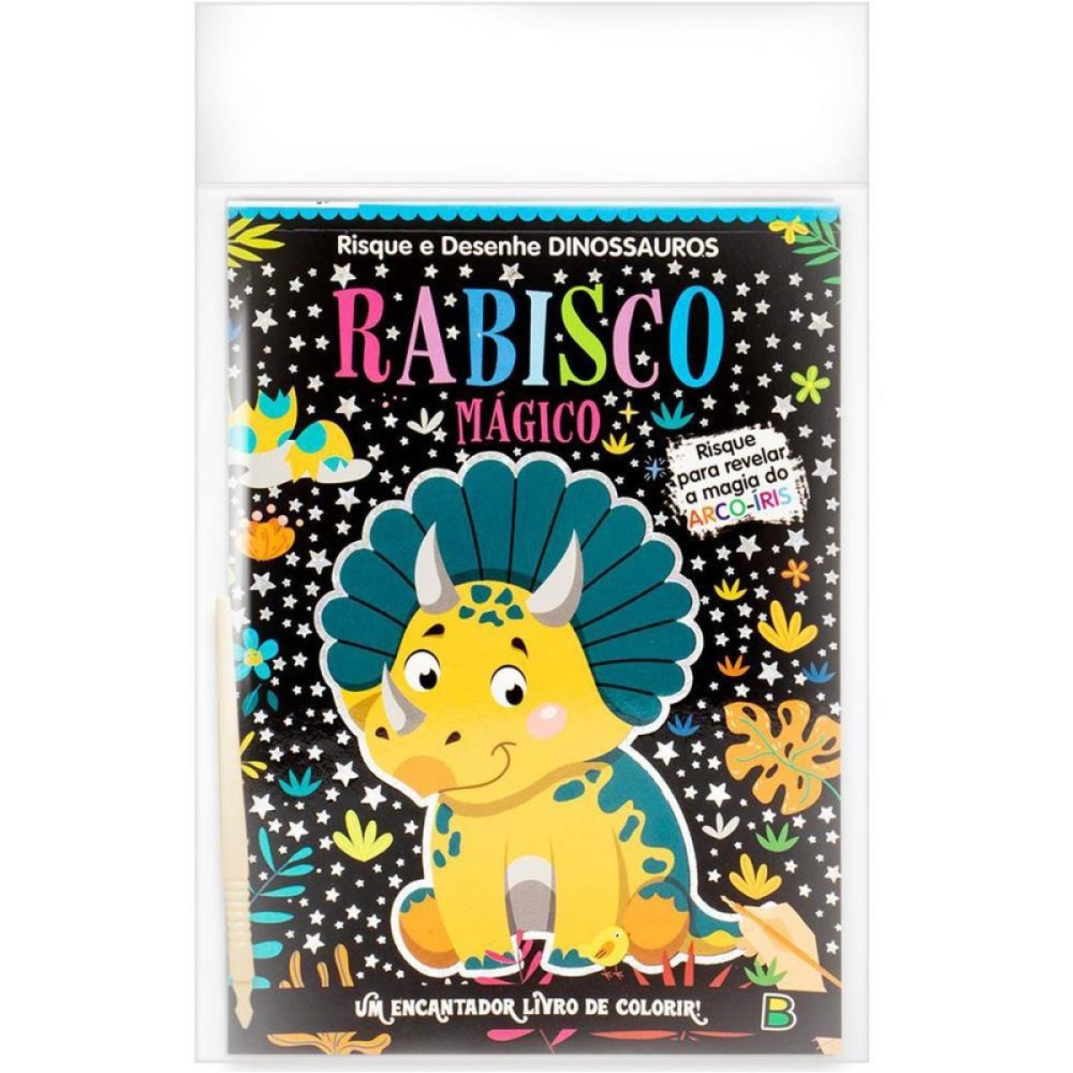 Livro Infantil Colorir Rabisco Magico Dinossauro 8pag-107750-74443