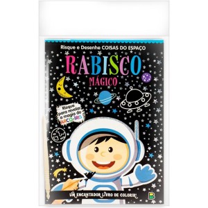 Livro Infantil Colorir Rabisco Magico Espaco 8pag.-115020-64886
