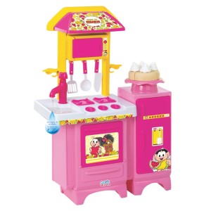 Cozinha Rosa Turma Da Mônica Fogão E Geladeira 72cm