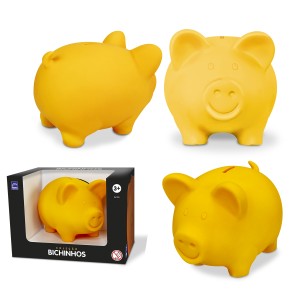 Cofre De Porquinho De Vinil Coleção Bichinhos 11,3cm-100-863-37318