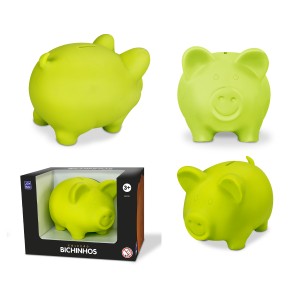 Cofre De Porquinho De Vinil Coleção Bichinhos 11,3cm-100-863-63352