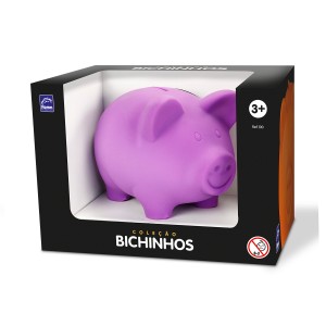 Cofre De Porquinho De Vinil Coleção Bichinhos 11,3cm-100-945