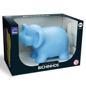Cofre De Elefante De Vinil Coleção Bichinhos-107-21753