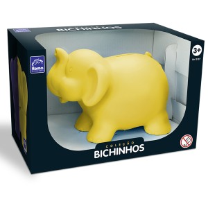 Cofre De Elefante De Vinil Coleção Bichinhos-107-23794