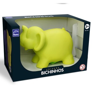 Cofre De Elefante De Vinil Coleção Bichinhos-107-52995