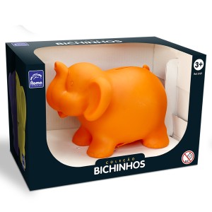 Cofre De Elefante De Vinil Coleção Bichinhos-107-56289