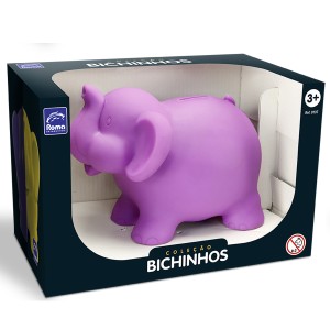 Cofre De Elefante De Vinil Coleção Bichinhos-107-65105