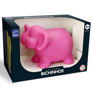 Cofre De Elefante De Vinil Coleção Bichinhos-107-85900