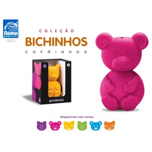 Colecao bichinhos - urso - cofrinho - ref.: 110-110-44792
