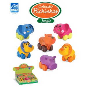 Brinquedo de Bichinhos da Selva com Rodinhas-131-19895