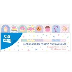 Bloco Marcador Pagina Adesivo Cis St0402 8modelos Dec. 20fls-111676-61162