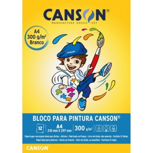 Bloco Para Educacao Artistica Pintura Infant.a4 300g 12fl Br-113865-24052