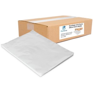 Envelope Plastico Sem Furo Oficio Extra Medio 0,12mm-114426-61942