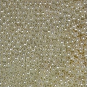 Pedraria Perola C/furo 4mm 20g. Creme-113456-24517