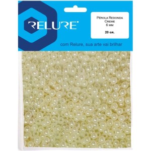 Pedraria Perola C/furo 6mm 20g. Creme-113458-60253